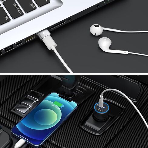 JXMOX USB C Female to USB Male Adapter 4-Pack, Type C to USB A Charger Cable Converter,Compatible with iPhone 11 12 13 14 15 16 17 Pro Max,iPad Pro Air 4 Mini 6,Samsung Galaxy S25 S24 S23 S22,Pixel in Kuwait