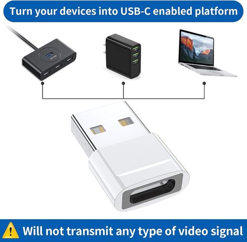 USB C Female to USB Male Adapter (4-Pack),Type C to USB A Charger Cable Adapter for iPhone 11 12 13 14 15 Pro Max,Samsung Galaxy S24 S23 S22 Ultra,Google Pixel 7 6 5,iWatch Watch Series 7 SE,AirPods in Saudi Arabia