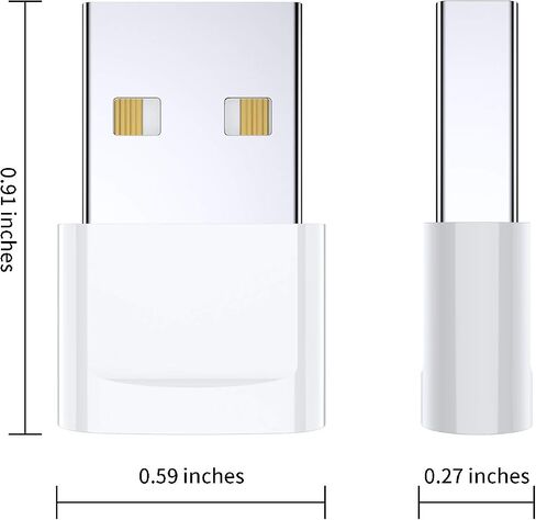 USB C Female to USB Male Adapter (4-Pack),Type C to USB A Charger Cable Adapter for iPhone 11 12 13 14 15 Pro Max,Samsung Galaxy S24 S23 S22 Ultra,Google Pixel 7 6 5,iWatch Watch Series 7 SE,AirPods in Saudi Arabia