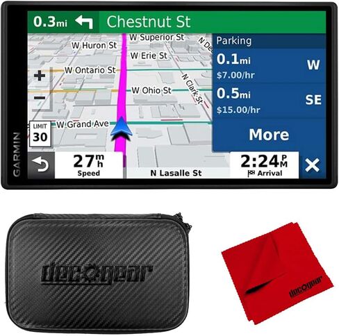 Garmin DriveSmart 65 & Traffic 6.95" Display GPS Navigator with 7" EVA Case Bundle in Saudi Arabia