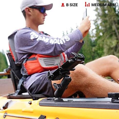 RAM Mounts RAP-B-201U Composite Double Socket Arm with Medium Arm Compatible with RAM B Size 1" Ball Components in Kuwait