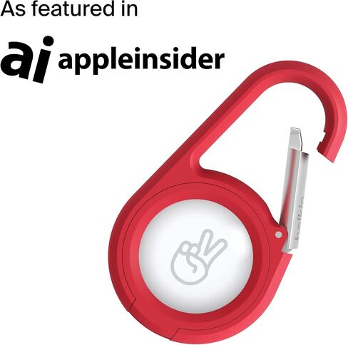 Belkin Apple AirTag Secure Holder with Carabiner - Durable Scratch Resistant Case & Apple AirTag Secure Holder with Key Ring - Durable Scratch Resistant Case with Open Face in Kuwait