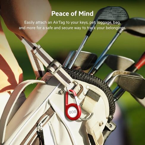 Belkin Apple AirTag Secure Holder with Carabiner - Durable Scratch Resistant Case & Apple AirTag Secure Holder with Key Ring - Durable Scratch Resistant Case with Open Face in Kuwait
