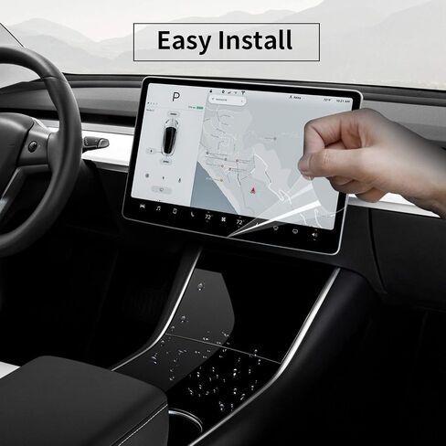 Carwiner Matte Screen Protector Compatible with Tesla Model 3 Model Y 15" Center Control Touch Screen Car Navigation Tempered Glass Accessories 9H Anti-Glare Anti-Fingerprint in Saudi Arabia