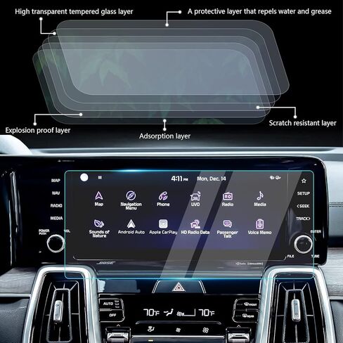 رقائق واقي للشاشة لعام 2019 2020 2021 2022 كورولا سيدان الرياضية هاتشباك 8In مضادة للخدش HD واضح نظام تحديد المواقع طبقة رقيقة واقية تعمل باللمس in Kuwait