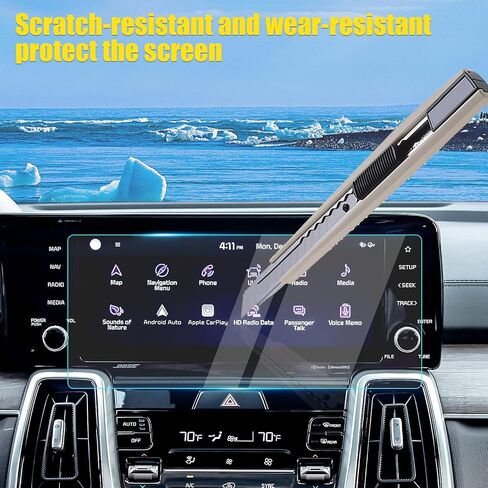 رقائق واقي للشاشة لعام 2019 2020 2021 2022 كورولا سيدان الرياضية هاتشباك 8In مضادة للخدش HD واضح نظام تحديد المواقع طبقة رقيقة واقية تعمل باللمس in Kuwait