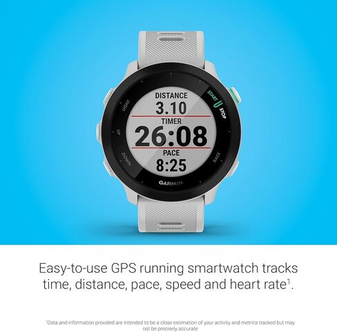 Garmin Forerunner 55, GPS Running Watch with Daily Suggested Workouts, Up to 2 Weeks of Battery Life, Black - 010-02562-00 | Daily Suggested Workouts, Up to 2 Weeks of Life in Kuwait