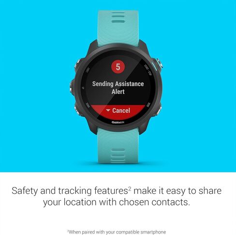 Garmin 010-02120-20 Forerunner 245 Music, GPS Running Smartwatch with Music and Advanced Dynamics, Black in Kuwait