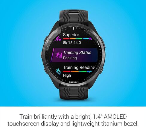 Garmin Forerunner® 965 Running Smartwatch, Colorful AMOLED Display, Training Metrics and Recovery Insights, Amp Yellow and Black in Saudi Arabia