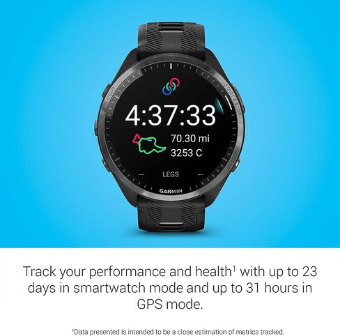 Garmin Forerunner® 965 Running Smartwatch, Colorful AMOLED Display, Training Metrics and Recovery Insights, Amp Yellow and Black in Saudi Arabia