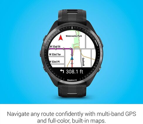 Garmin Forerunner® 965 Running Smartwatch, Colorful AMOLED Display, Training Metrics and Recovery Insights, Amp Yellow and Black in Saudi Arabia