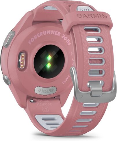 Garmin Forerunner® 265, Running Smartwatch, 46mm, Black/Powder Gray | Advanced Training Metrics & Recovery Insights, Music On Your Wrist, Garmin Coach, Daily Suggested Workouts in Kuwait