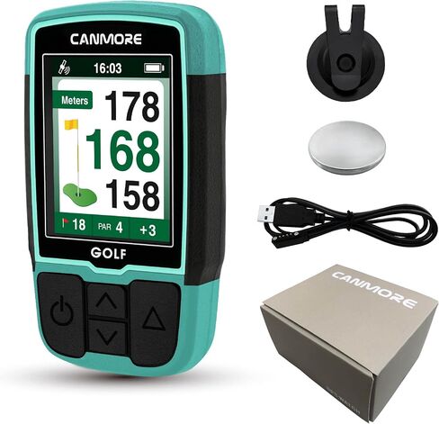 CANMORE HG200 Golf GPS - (فيروزي) شاشة ملونة كاملة مقاومة للماء مع أكثر من 40.000 بيانات أساسية لملعب الجولف وورقة النتائج - دورات مجانية في جميع أنحاء العالم in Kuwait