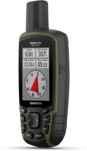 Garmin GPSMAP 65s, Button-Operated Handheld with Altimeter and Compass, Expanded Satellite Support and Multi-Band Technology, 2.6" Color Display in Kuwait