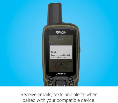 Garmin GPSMAP 65s, Button-Operated Handheld with Altimeter and Compass, Expanded Satellite Support and Multi-Band Technology, 2.6" Color Display in Kuwait