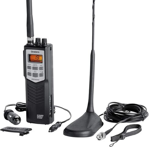 Uniden PRO501HH Pro-Series 40-Channel Portable Handheld CB Radio | Emergency/Travel Radio, Full 40 Channels & NOAA Alerts, Large LCD Display in Kuwait