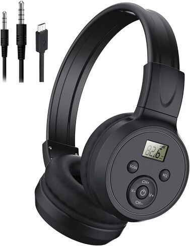 F4 Portable FM Radio Headphones with AAA Batteries Operated (Not Included) in Kuwait