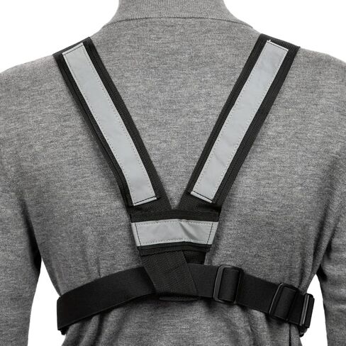 LUITON Radio Chest Harness with Reflective Strips Shoulder Holster Radio Vest Holder Two Way Radio Vest Rig Walkie Talkie Case with Front Pack Pouch for Motorola/Midland/Baofeng/Retevis in Saudi Arabia
