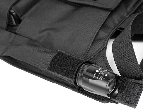 LUITON Radio Chest Harness with Reflective Strips Shoulder Holster Radio Vest Holder Two Way Radio Vest Rig Walkie Talkie Case with Front Pack Pouch for Motorola/Midland/Baofeng/Retevis in Saudi Arabia