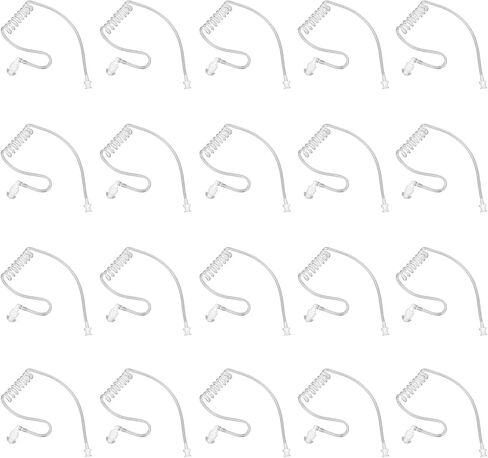 10-Pack Replacement Acoustic Coil Tube Walkie Talkie Earpieces for Baofeng Motorola Kenwood Retevis Midland Two Way Radios Headset Secret Spy Game Earpiece in Kuwait