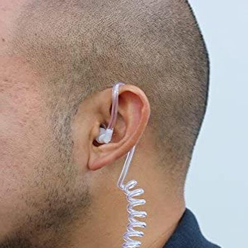 10-Pack Replacement Acoustic Coil Tube Walkie Talkie Earpieces for Baofeng Motorola Kenwood Retevis Midland Two Way Radios Headset Secret Spy Game Earpiece in Kuwait