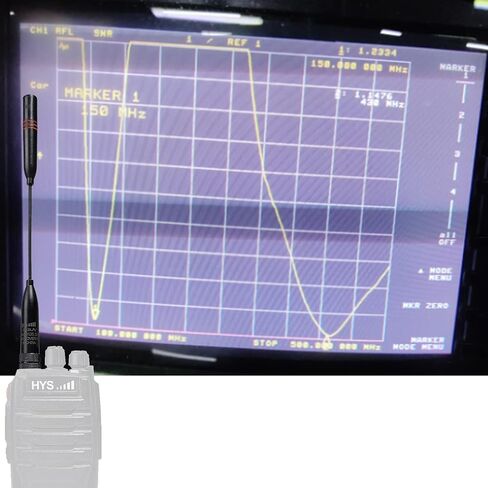 HYS راديو الهواة VHF/UHF SMA هوائي أنثى، 150 ميجا هرتز/430 ميجا هرتز 2 طريقة هوائي الراديو ل 2 متر 70 سنتيمتر يده ثنائي النطاق راديو محمول in Saudi Arabia