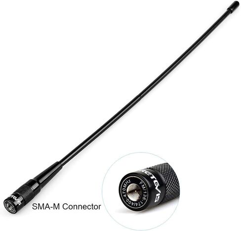 Retevis Two Way Radio Antenna SMA-M UHF VHF 144/430MHz Antenna Compatible with Retevis RT85 RT1 RT3S RT81 RT47V RB38V RB17V RT87 RT83 TYT MD-380 Baofeng BF-UV3R YAESU Walkie Talkie(1 Pack) in Saudi Arabia