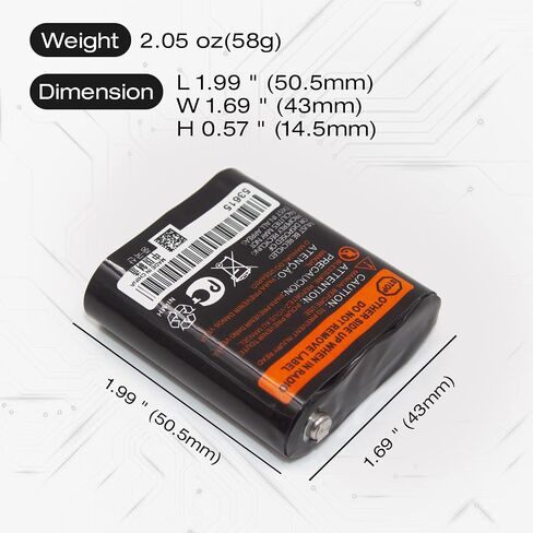 elxjar (5-Pack) 3.6V 1000mAh Rechargeable Batteries for Motorola 53615 m53615 KEBT-071A KEBT-071-B KEBT-071-C KEBT-071-D Talkabout 5950 T4800 T4900 T5000 T5800 T9500R Two-Way Radio in Saudi Arabia
