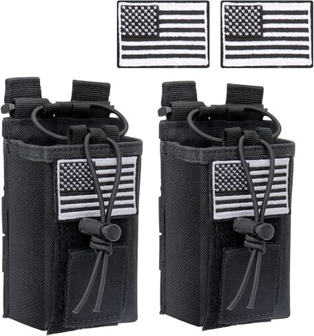 Tactical Radio Holder Case Molle Radio Holster Duty Belt Military Heavy Case Accessories Radios Pouch Holster Bag for Baofeng UV-5R UV-9R Two Way Radio Walkie Talkies Adjustable Storage in Kuwait