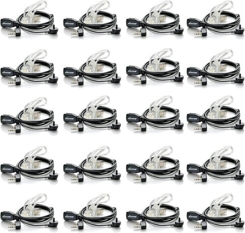 Walkie Talkie Earpiece with Mic for BaoFeng Radio Retevis Headset for Baofeng UV-5R BF-888S Arcshell Retevis H-777 RT21 RT22 Kenwood 2 Way Radio by LUITON (10 Pack) in Saudi Arabia