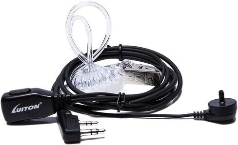 Walkie Talkie Earpiece with Mic for BaoFeng Radio Retevis Headset for Baofeng UV-5R BF-888S Arcshell Retevis H-777 RT21 RT22 Kenwood 2 Way Radio by LUITON (10 Pack) in Saudi Arabia