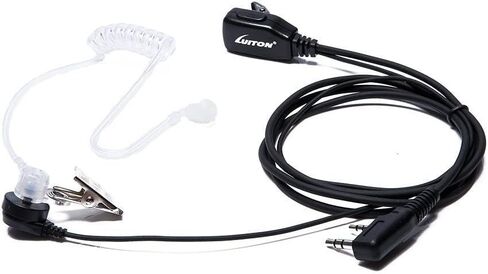 Walkie Talkie Earpiece with Mic for BaoFeng Radio Retevis Headset for Baofeng UV-5R BF-888S Arcshell Retevis H-777 RT21 RT22 Kenwood 2 Way Radio by LUITON (10 Pack) in Saudi Arabia