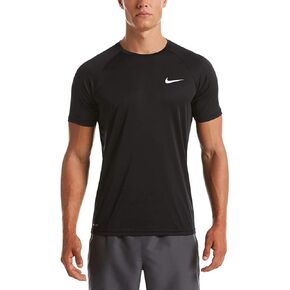 Nike Essential Men's Short-Sleeve Hydroguard Swim Dri-Fit Shirt XL Black in Kuwait