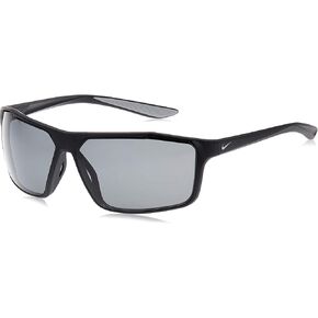 نظارة نايكي ويندوستورم بي CW4671 الشمسية مستطيلة الأداء - أسود / فضي/رمادي قطبي in Kuwait