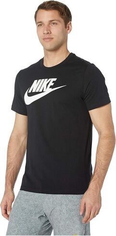 تي شيرت Nike Sportswear للرجال AR5004 (أسود/أبيض، صغير) in Kuwait