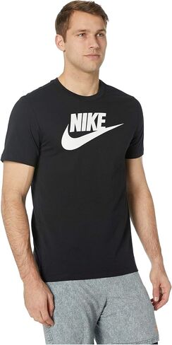 تي شيرت Nike Sportswear للرجال AR5004 (أسود/أبيض، صغير) in Kuwait