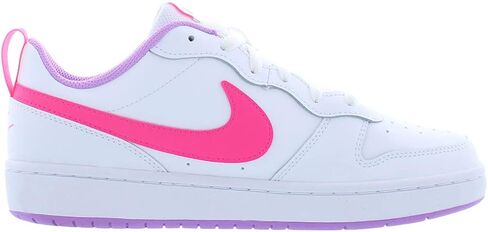 Nike Court Borough Low 2 Girls Shoes Size 6.5, Color: White/Pink in Saudi Arabia