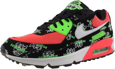 Nike Air Max 90 Se Unisex Shoes Size 7.5, Color: Black/White/Green Stirke in Saudi Arabia