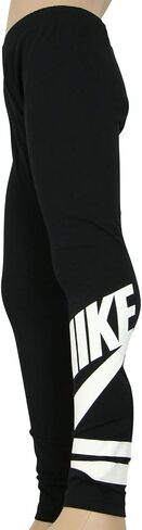 Nike Kids Girl's NSW Graphic Leggings GX 3 (Little Kids/Big Kids) Black/White SM (7-8 Big Kids) in Saudi Arabia