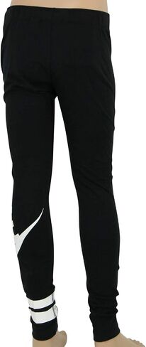 Nike Kids Girl's NSW Graphic Leggings GX 3 (Little Kids/Big Kids) Black/White SM (7-8 Big Kids) in Saudi Arabia