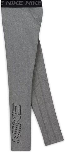 Nike Big Boys Graphic Training Tights (Heather Grey(CU9001-091)/Black, X-Large) in Saudi Arabia