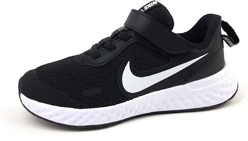 حذاء الجري Nike Revolution 5 (Psv) للأطفال من الجنسين, أسود وأبيض, 28 EU in Kuwait