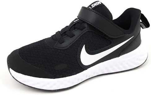 حذاء الجري Nike Revolution 5 (Psv) للأطفال من الجنسين, أسود وأبيض, 28 EU in Kuwait