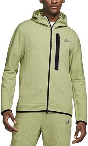 سترة بغطاء رأس بسحاب كامل للرجال من Nike Sportswear Tech Fleece in Saudi Arabia