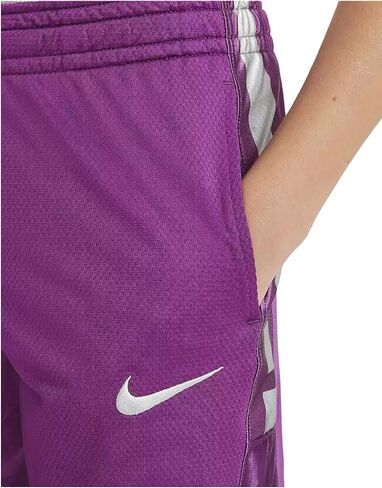 Nike Boy's (Big Kids) Elite Basketball Shorts (Viotech/Light Smoke Grey, 14-16 Years (Large)) in Saudi Arabia