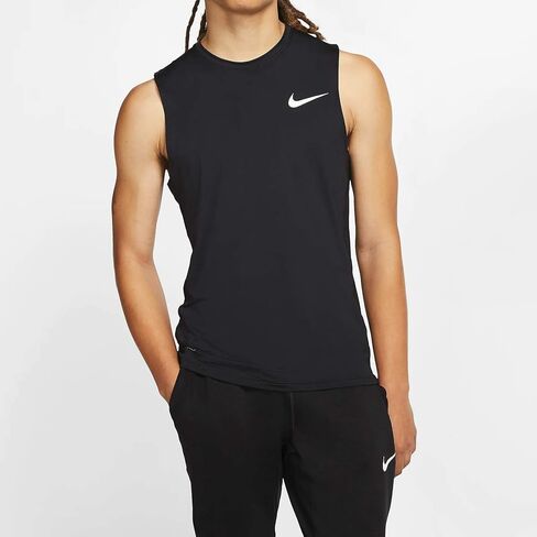 Nike Top Sleeveless Slim Black/White in Saudi Arabia