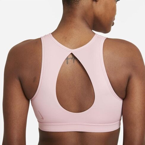 Nike Women's Dri-FIT Swoosh High-Neck Keyhole Medium-Support Sports Bra in Saudi Arabia