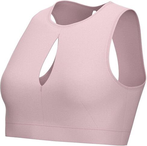 Nike Women's Dri-FIT Swoosh High-Neck Keyhole Medium-Support Sports Bra in Saudi Arabia