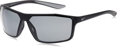 نظارة نايكي ويندوستورم بي CW4671 الشمسية مستطيلة الأداء - أسود / فضي/رمادي قطبي in Kuwait