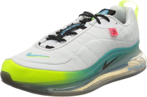 Nike Men's Race Running Shoe, White Black Blue Fury Volt in Saudi Arabia